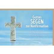 Faltkarte "Gottes Segen zur Konfirmation" - Kreuz