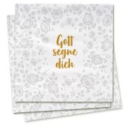 Produktbild des Artikels  Servietten - Gott segne dich (Rosenmuster)