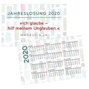 Visitenkartenkalender "Jahreslosung 2020"