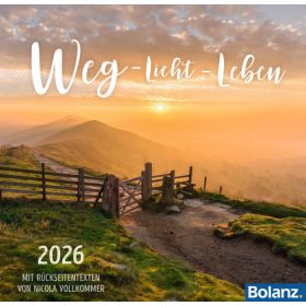 Produktbild des Artikels Kalender - Spiralbindung Weg-Licht-Leben 2026 - Tischkalender