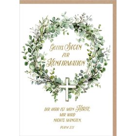Produktbild des Artikels Schreibwaren Faltkarte "Gottes Segen zur Konfirmation"