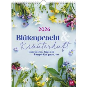 Produktbild des Artikels Kalender - Spiralbindung Blütenpracht und Kräuterduft 2026 - Wandkalender