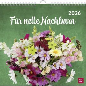 Produktbild des Artikels Kalender - Spiralbindung Für nette Nachbarn 2026 - Wandkalender