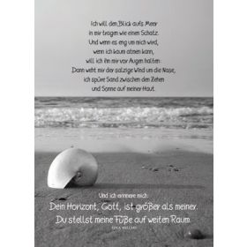 Postkarten: Ich will den Blick aufs Meer, 12 Stück