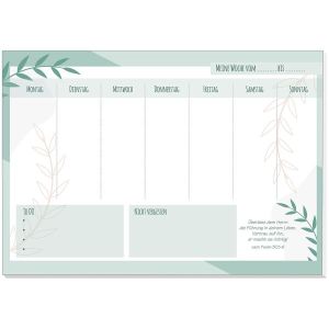 Produktbild des Artikels Wochenplaner "Farn" ()