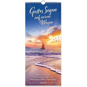 Produktbild des Artikels Gottes Segen auf euren Wegen - Geburtstagskalender immerwährend (Kalender - Spiralbindung)