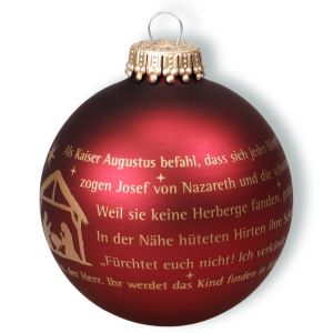 Produktbild des Artikels Christbaumkugel "Weihnachtsgeschichte" ()