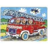 Set-Puzzle & Malbuch: Feuerwehr